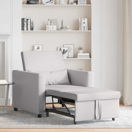 Canapé Lit Simple Gris nuage 90 x 165 x 87 cm tissu