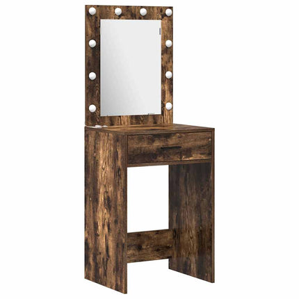 Table de Toilette avec tiroir 2 pcs Marron 50 x 41 x 135 cm