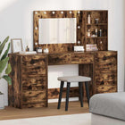 Table de Toilette avec tiroir 3 pcs Marron 40 x 41 x 135 cm
