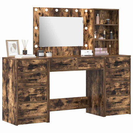 Table de Toilette avec tiroir 3 pcs Marron 40 x 41 x 135 cm
