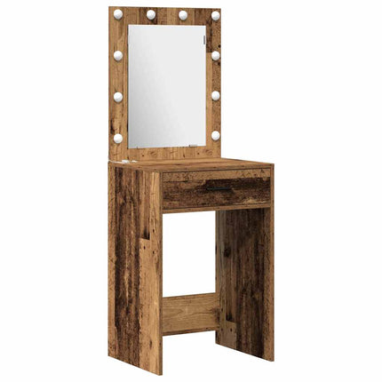 Table de Toilette avec tiroir 3 pcs Marron 40 x 41 x 135 cm