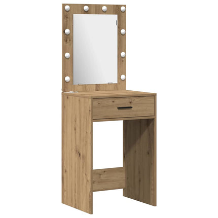 Table de Toilette avec tiroir 3 pcs Marron 40 x 41 x 135 cm