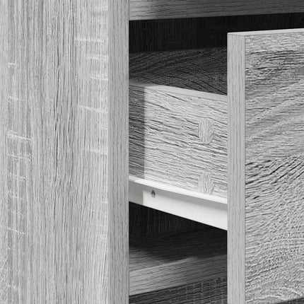 Table de Toilette 2 pcs Gris 40 x 41 x 75 cm Bois d'ingénierie