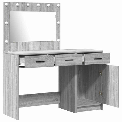 Table de Toilette 2 pcs Gris 40 x 41 x 75 cm Bois d'ingénierie