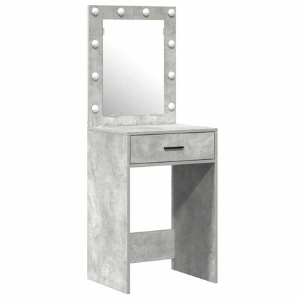 Table de Toilette 2 pcs Gris 50 x 41 x 135 cm Bois d'ingénierie