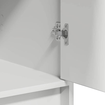 Table de Toilette 3 pcs Blanc 40 x 41 x 75 cm Bois d'ingénierie