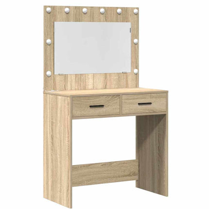 Table de Toilette avec tiroir 3 pcs Marron 40 x 41 x 75 cm