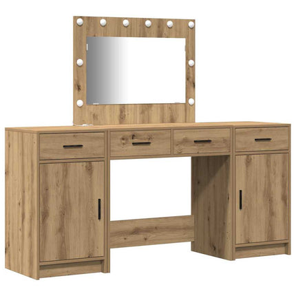 Table de Toilette avec tiroir 3 pcs Marron 40 x 41 x 75 cm