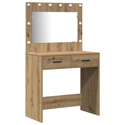 Table de Toilette avec tiroir 3 pcs Marron 40 x 41 x 75 cm