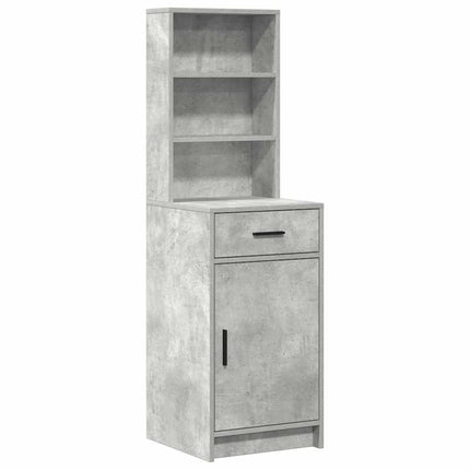 Table de Toilette avec tiroir 2 pcs Gris 78.5 x 41 x 135 cm