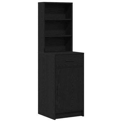 Ensemble de Coiffeuse 3 pcs Chêne noir Bois d'ingénierie