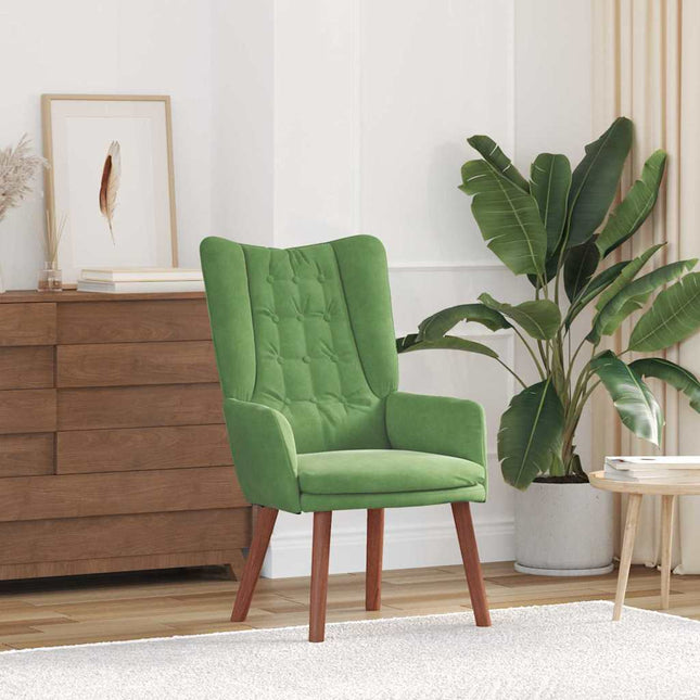 Fauteuil relaxant Vert clair 63 x 67 x 94 cm Velours