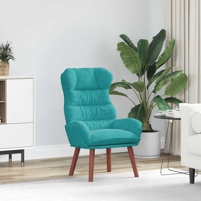 Fauteuil relaxant Turquoise 69 x 74 x 93 cm Velours