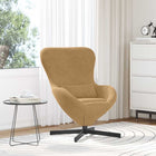 Fauteuil œuf Marron 63 x 73 x 90 cm Velours
