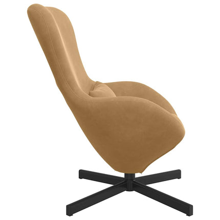 Fauteuil œuf Marron 63 x 73 x 90 cm Velours
