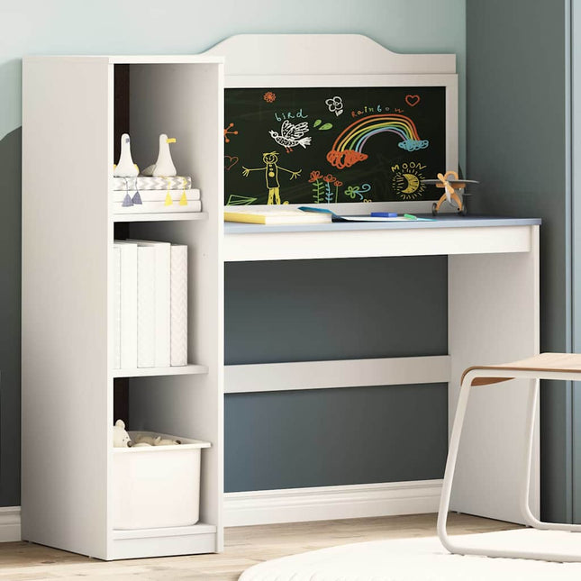 Bureau tableau noir Blanc et gris 120 x 45 x 118.5 cm
