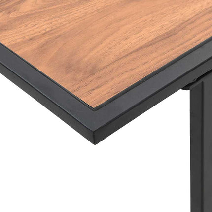 Table de Jardin Marron 100 x 55 x 70 cm Acier et DPC