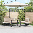 Table de Jardin Gris 100 x 55 x 70 cm Acier et DPC