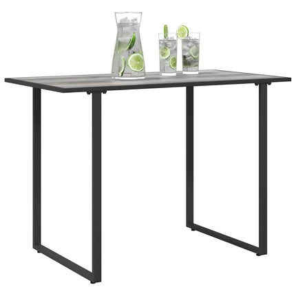 Table de Jardin Gris 100 x 55 x 70 cm Acier et DPC