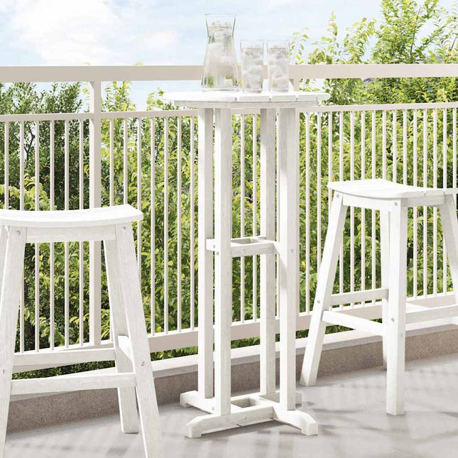 Table de bar Blanc 55 x 55 x 107 cm HDPE