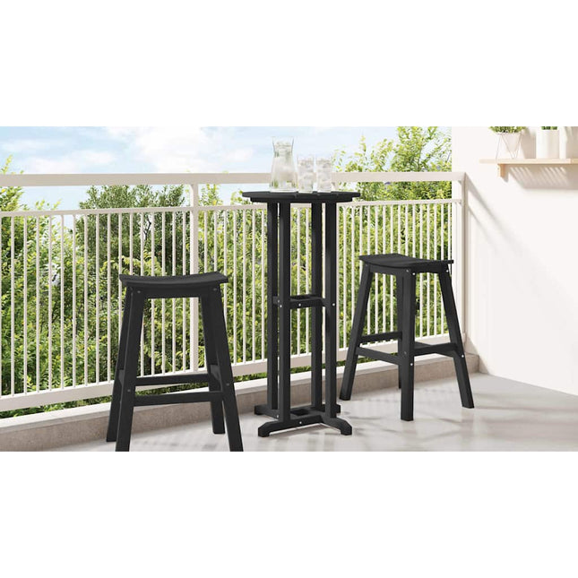 Table de bar Noir 55 x 55 x 107 cm HDPE
