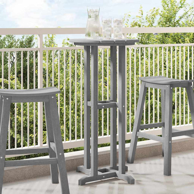Table de bar Gris clair 55 x 55 x 107 cm HDPE