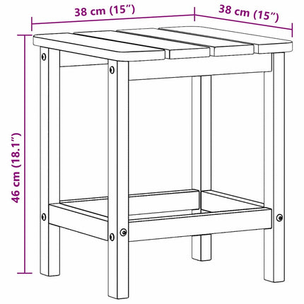 Table d'appoint Adirondack Bleu marine 38 x 38 x 46 cm HDPE