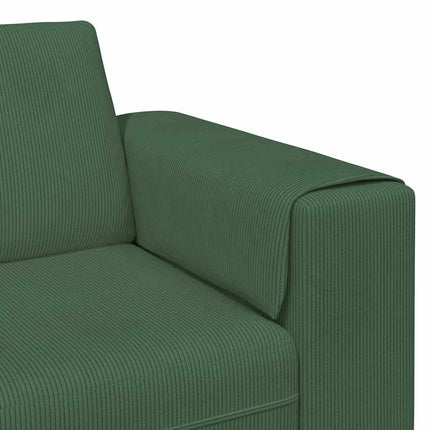 Sofa en tissu Vert foncé 208 cm Tissu en velours côtelé
