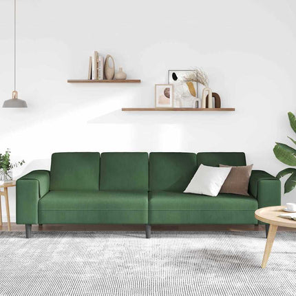Sofa en tissu Vert foncé 208 cm Tissu en velours côtelé