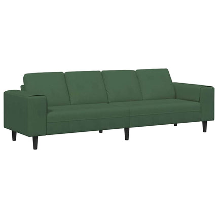 Sofa en tissu Vert foncé 208 cm Tissu en velours côtelé