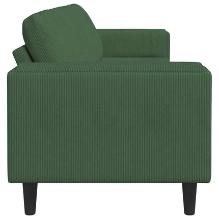 Sofa en tissu Vert foncé 208 cm Tissu en velours côtelé