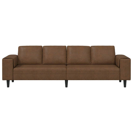 Ensemble de Canapés Marron Cuir suédé faux