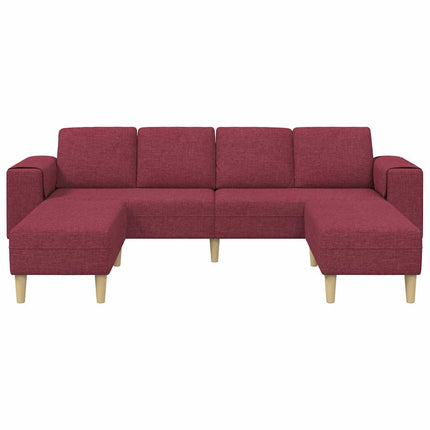 Ensemble de Canapés Rouge bordeaux tissu