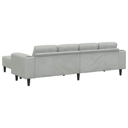 Ensemble de Canapés Gris clair Velours