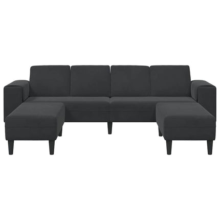 Ensemble de Canapés Noir Velours