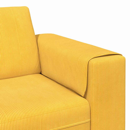 Sofa en tissu Jaune clair Tissu en velours côtelé
