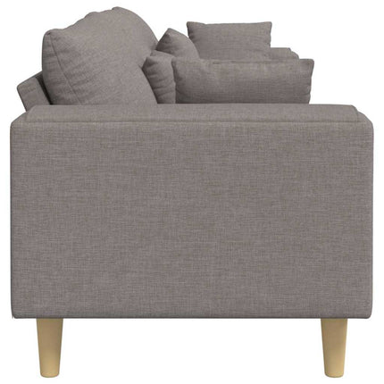 Sofa en tissu avec coussin Taupe 208 cm tissu