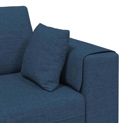 Sofa en tissu avec coussin Bleu 208 cm tissu