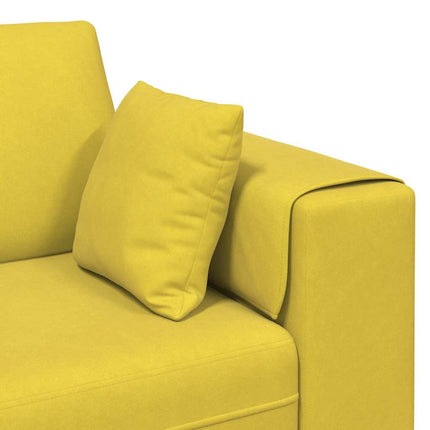 Canapé en velours avec coussin Jaune 210 cm Velours
