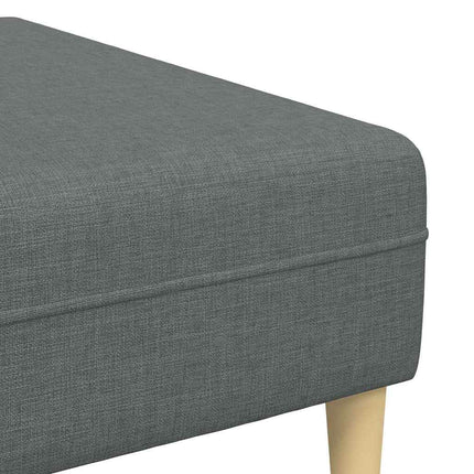 Sofa en tissu avec coussin Gris foncé 208 cm tissu