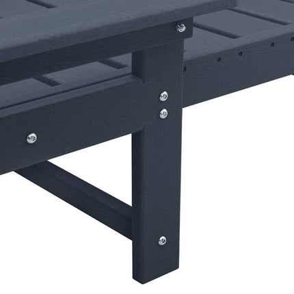 Mobilier de jardin lounge 3 pcs Bleu marine 38 x 38 x 46 cm