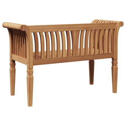 Banc de jardin Marron 127,5 x 52 x 80 cm Bois de teck solide
