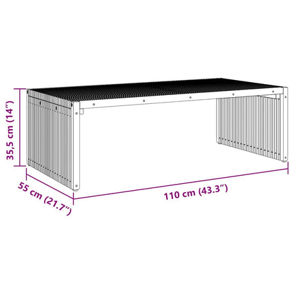 Table d'appoint de jardin Marron 110 x 55 x 35.5 cm