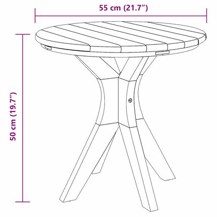 Table basse Marron 55 x 55 x 51 cm Bois de teck solide