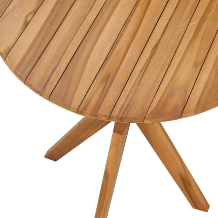 Table bistrot Marron 70 x 70 x 75 cm Bois de teck solide
