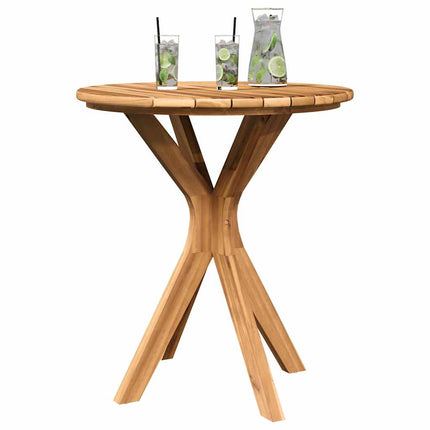 Table bistrot Marron 70 x 70 x 75 cm Bois de teck solide