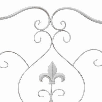 Banc de jardin Blanc 104 x 54 x 93cm Acier