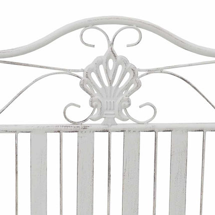 Banc de jardin Blanc 104 x 54 x 93cm Acier