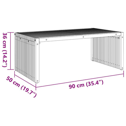 Table d'appoint de jardin Marron 90 x 50 x 36 cm