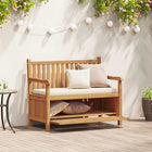 Banc de Rangement de Jardin Marron 114 x 60 x 90 cm